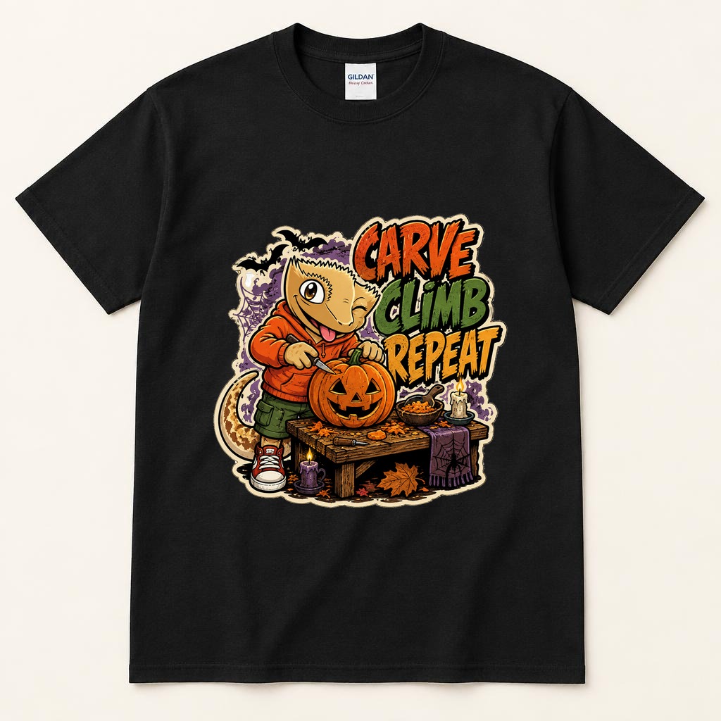 Crest Pumpkin Carver black tee