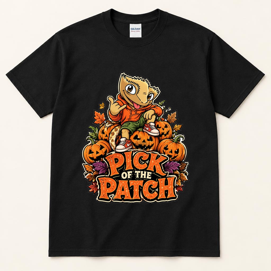 Crest Pumpkin Patch black tee