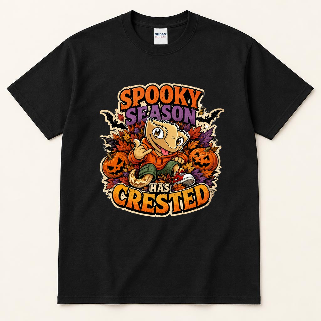 Spooky Season Has Crested black tee