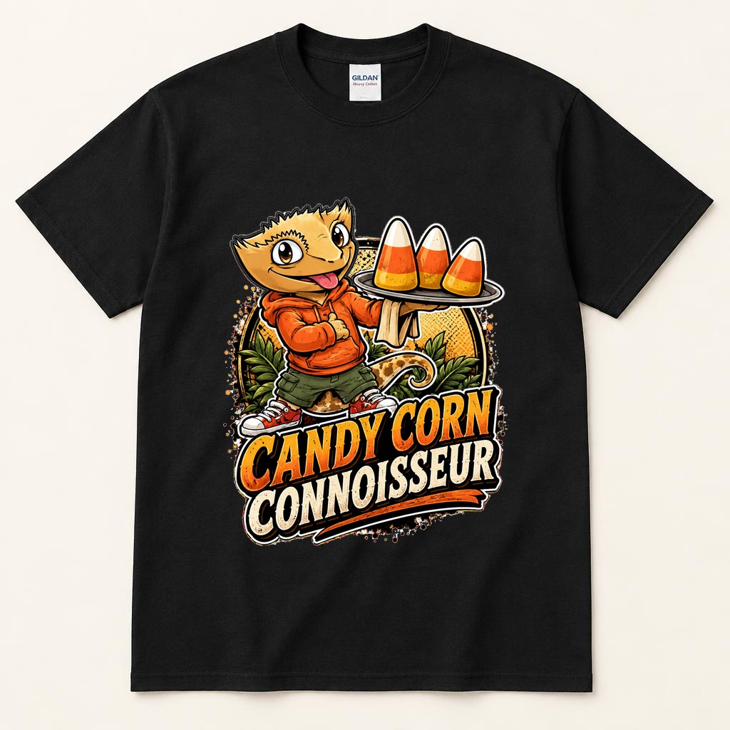 Candy Corn Connoisseur black tee