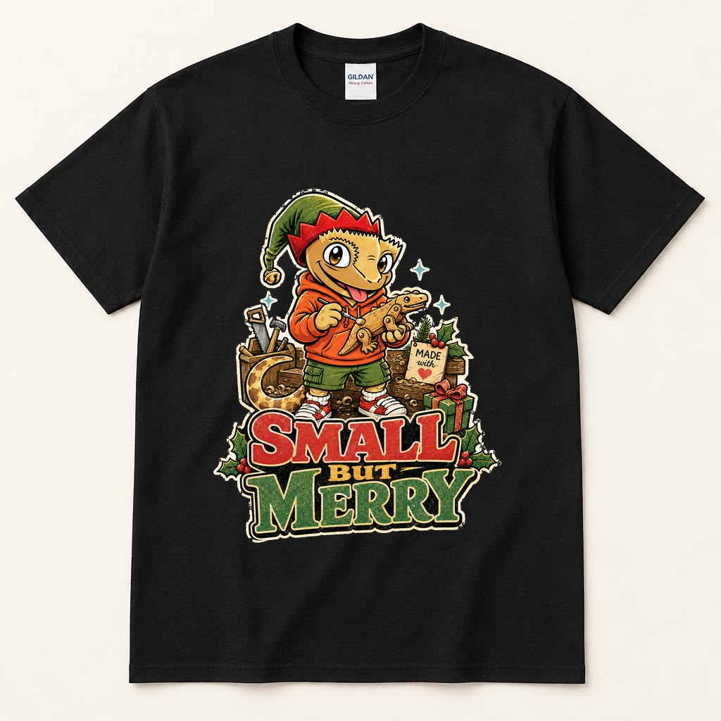 Small But Merry black tee