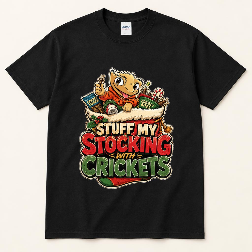Stuff my Stocking With Crickets black tee