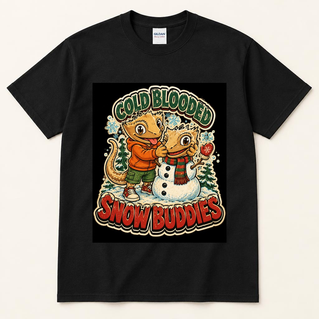 Cold Blooded Snow Buddies black tee