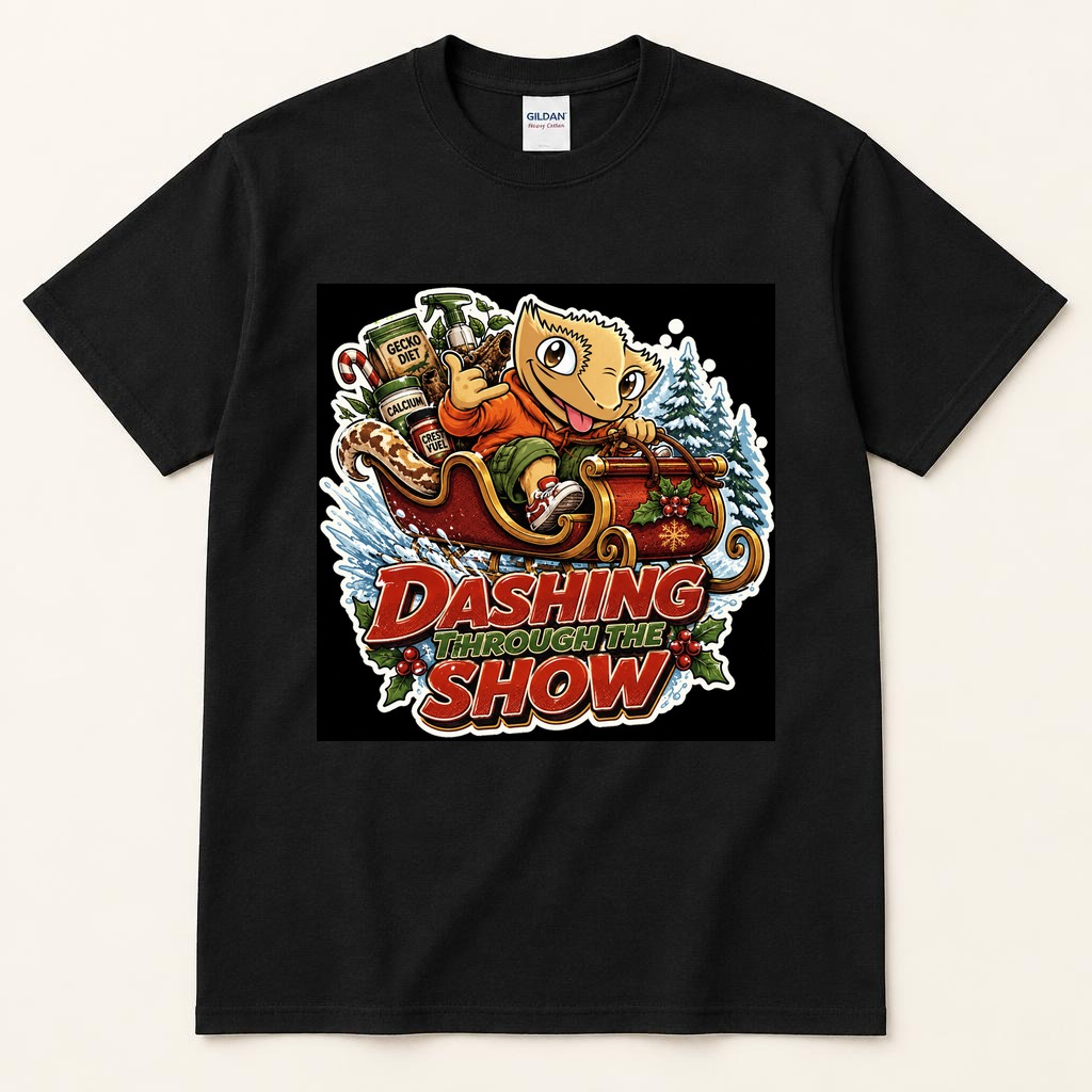 Dashing Through the Show black tee