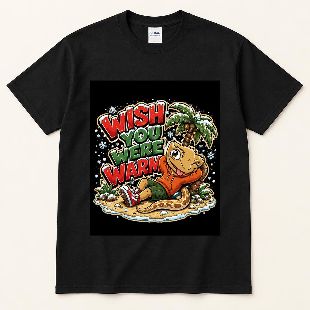 Wish You Were Warm black tee