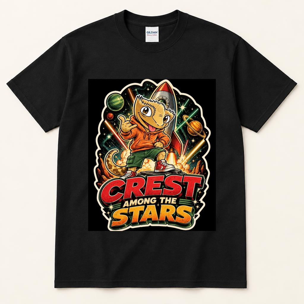 Crest Among the Stars black tee