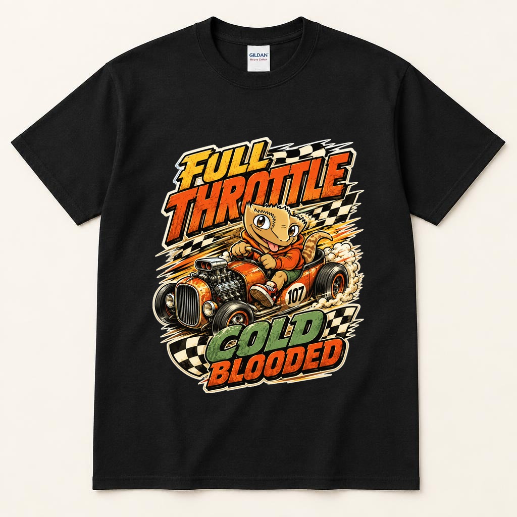 Full Throttle Cold Blooded black tee